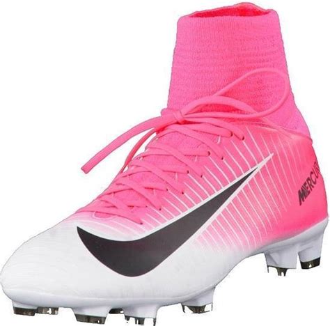 nike dames voetbalschoenen roze grijs met sok|Roze Voetbal Schoenen (15) .